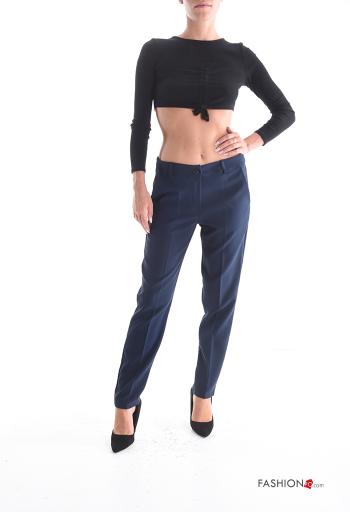 Pantalon à boutons avec fermeture éclair avec poches - ph 5
