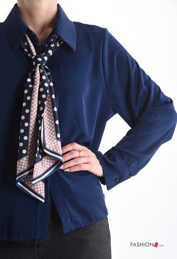long sleeve with collar Shirt with buttons with scarf - ph 4