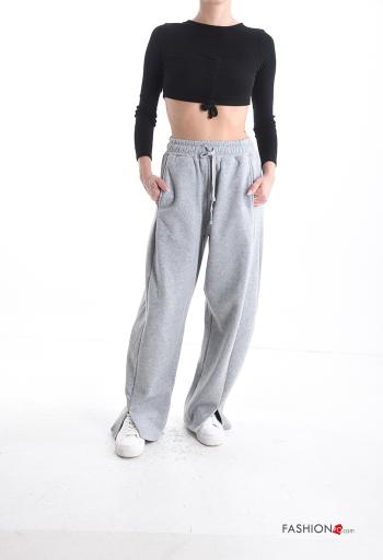 Cotton Joggers with elastic with split with pockets - ph 5