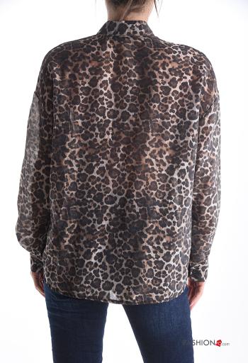 Animal print long sleeve Shirt with buttons - ph 2