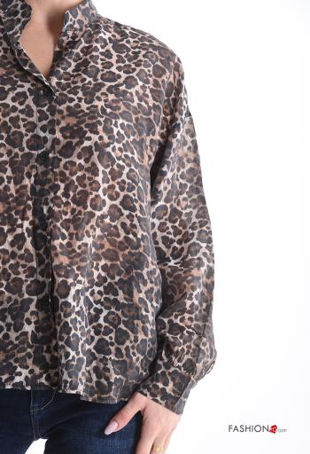 Animal print long sleeve Shirt with buttons - ph 4
