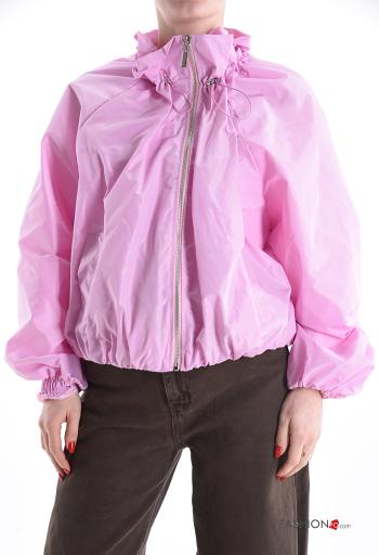 Giacca a vento maniche lunghe con zip - ph 1