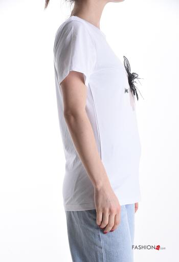 T-shirt in Cotone maniche corte girocollo Fantasia stampata - ph 3