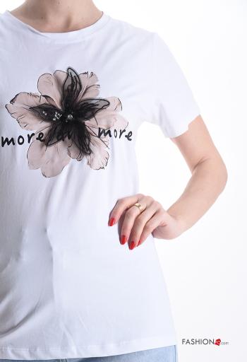 T-shirt in Cotone maniche corte girocollo Fantasia stampata - ph 4