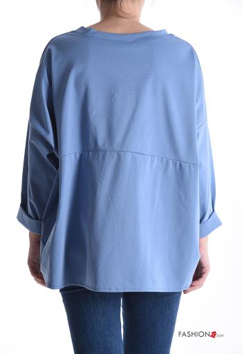 Camiseta de manga larga de Algodón manga larga cuello redondo - ph 2