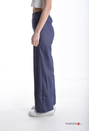 gepunktet hoher Taille Hose mit gummizug - ph 3