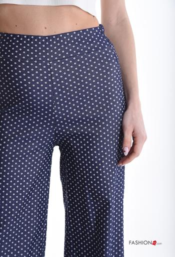 gepunktet hoher Taille Hose mit gummizug - ph 4