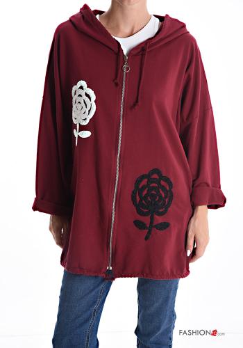 Sweatshirt mit Reißverschluss mit Kapuze