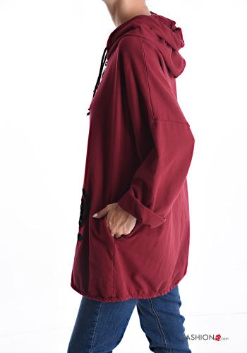 Sweatshirt mit Reißverschluss mit Kapuze - ph 3