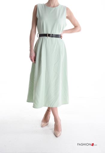 Abito senza maniche girocollo con cintura con zip - ph 1