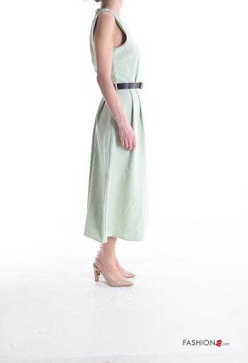 Abito senza maniche girocollo con cintura con zip - ph 3