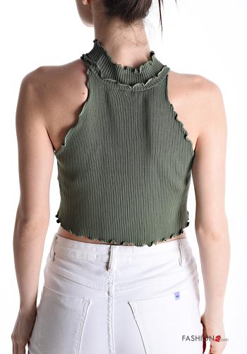 Top senza maniche costine corto - ph 2