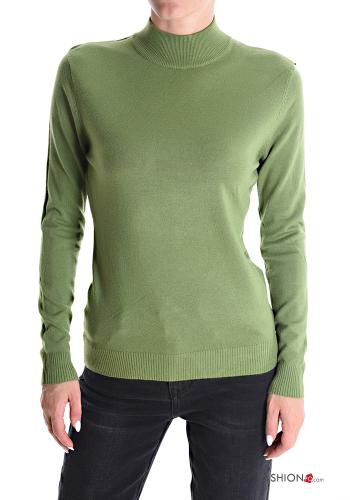 Maglione maniche lunghe a collo alto