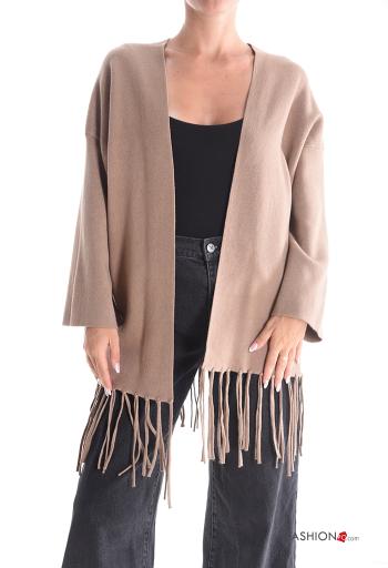 Cardigan with fringe