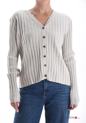 Cardigan con bottoni