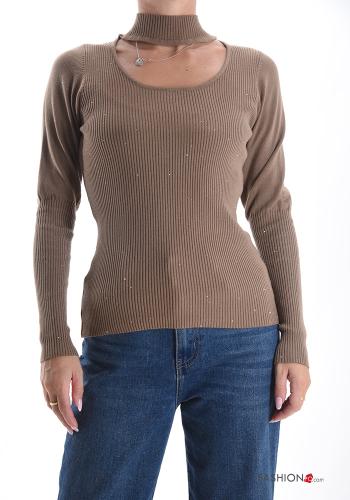 Maglione con paillettes