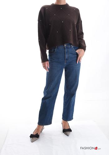 Maglione in Misto Lana con strass - ph 5