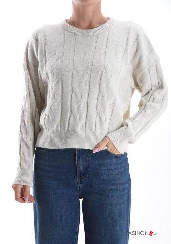 Maglione con paillettes