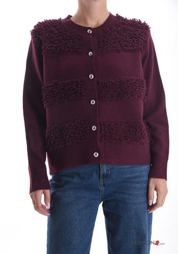 Cardigan in Misto Lana con bottoni - ph 1