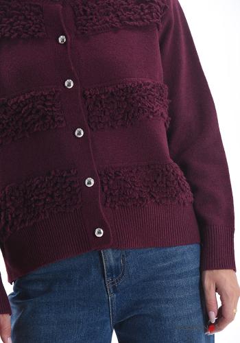 Cardigan in Misto Lana con bottoni - ph 4