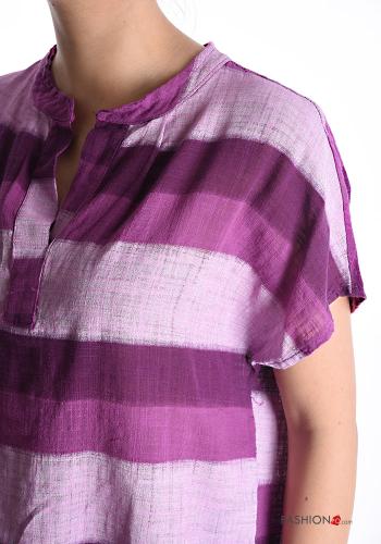 Blusa in Cotone maniche corte - ph 4