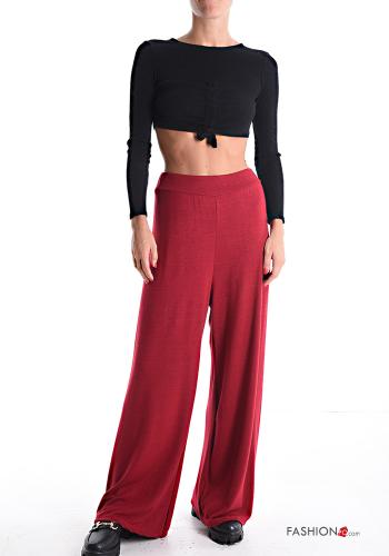 Pantalone wide leg con elastico - ph 5