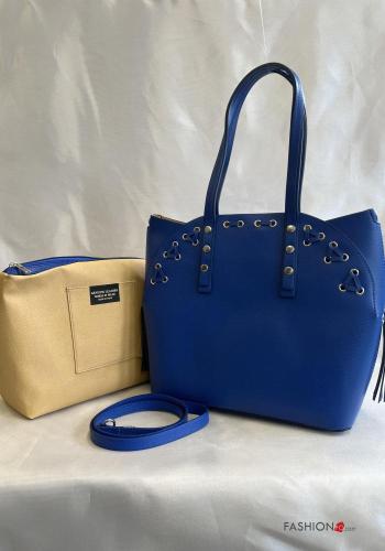 Sac en Cuir Véritable avec fermeture éclair avec bandoulière - ph 1