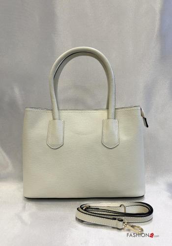 Borsa a mano in Vera pelle con zip con tracolla