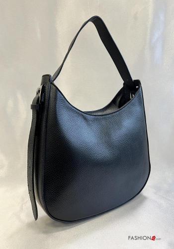 Sac porté épaule en Cuir Véritable avec fermeture éclair - ph 1