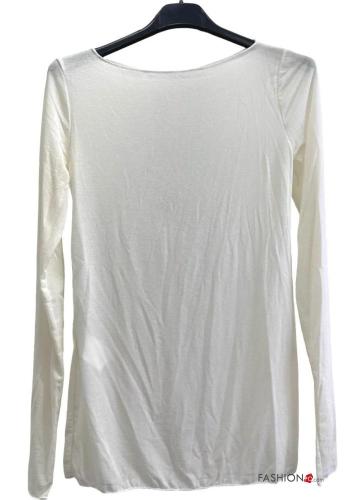 Maglietta a manica lunga in Misto Cashmere