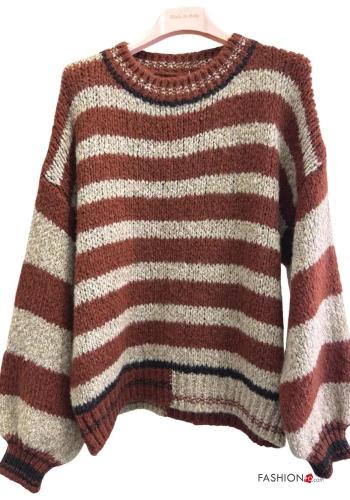 Striped Wool Mix Sweater