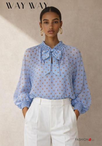 Camicia con fiocco scollo a V - ph 1