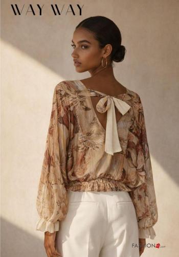 Camicia con fiocco scollo a V - ph 1