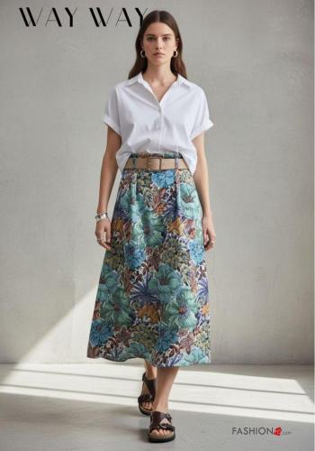 Gonna vita alta con cintura - ph 1