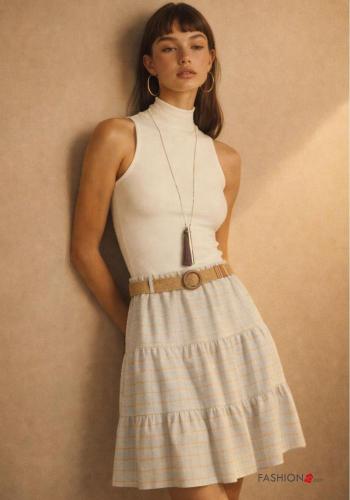 Saia em Algodão com cinto