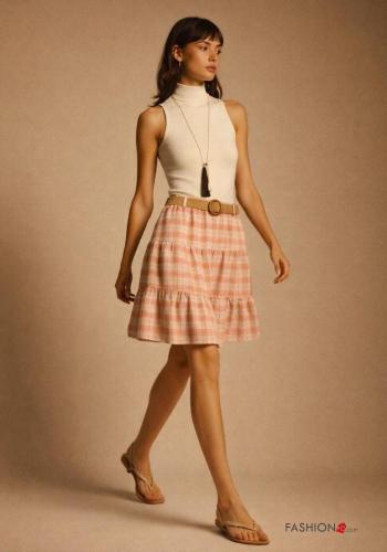 Cotton Skirt with belt