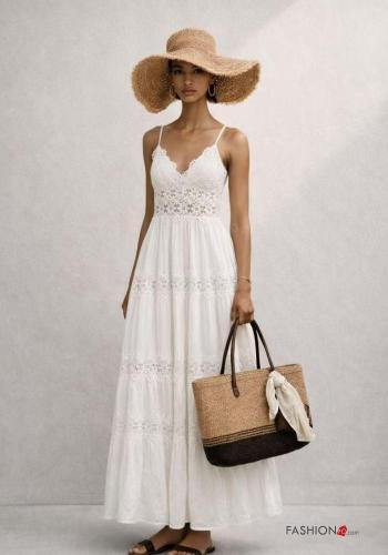 Vestido costas abertas com copas com ombreiras - ph 1