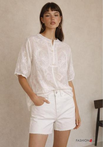 Chemise en Coton broderie anglaise