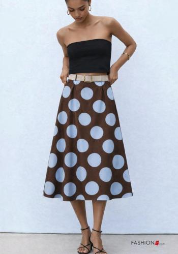 Saia em Algodão com cinto