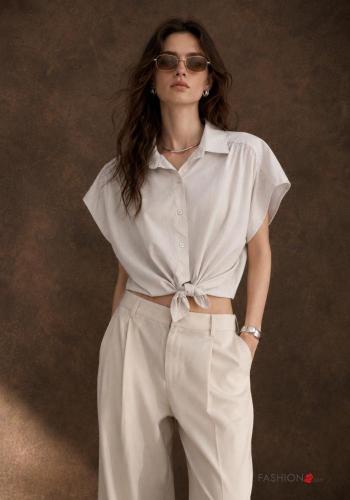 Camisa em Algodão com laço - ph 1