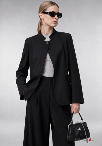 Blazer con fodera con bottoni con tasche