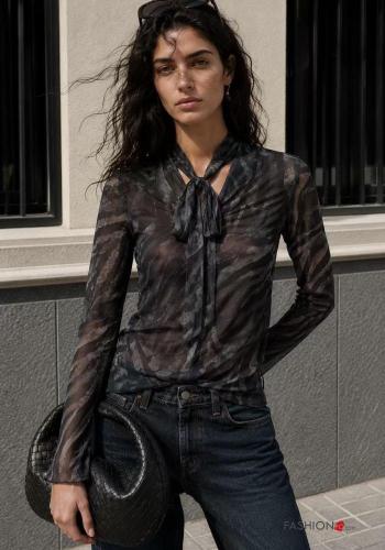 Camicia con fiocco