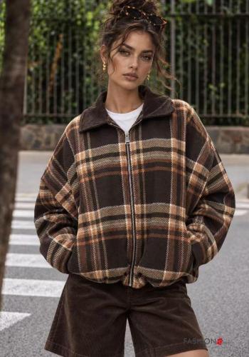 Giacca in Cotone con tasche con zip