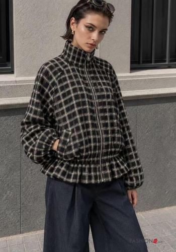 Giacca in Cotone con tasche con zip