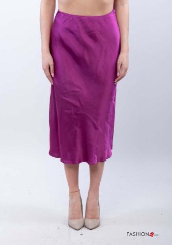 Gonna raso Longuette con elastico