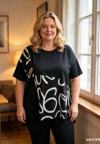 T-shirt maniche corte girocollo Fantasia artistica