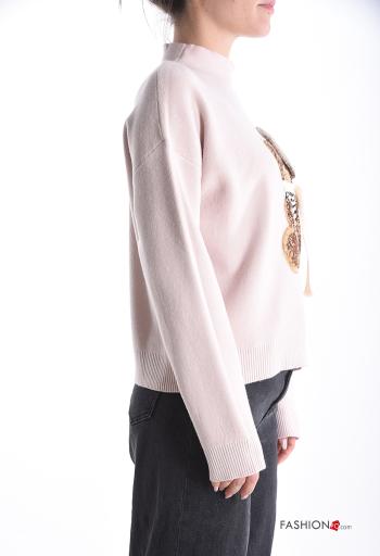 Animal motif long sleeve Sweater Rollneck - ph 3