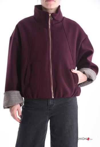 Jacket with lining with zip Rollneck with pockets - ph 1