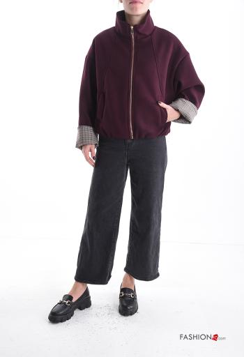 Jacket with lining with zip Rollneck with pockets - ph 5