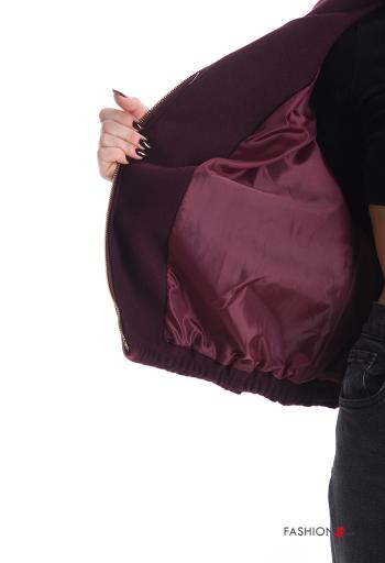 Jacket with lining with zip Rollneck with pockets - ph 6